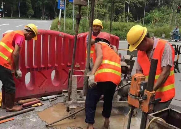 点军一路面注浆加固